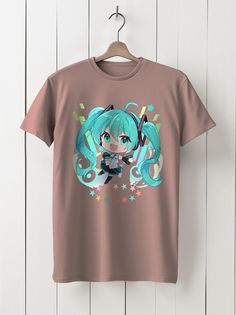 Футболка унисекс HYPNOTICA Вокалоид - 903 розовая 2XL