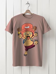 Футболка унисекс HYPNOTICA аниме Ван-Пис - 1047 розовая 3XL