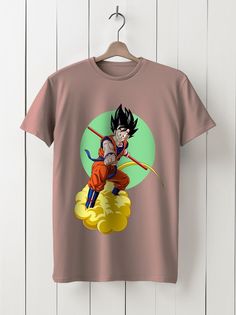 Футболка унисекс HYPNOTICA Аниме Драгонболл - 1104 розовая 2XS