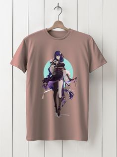 Футболка унисекс HYPNOTICA Игра Genshin Impact - 950 розовая M