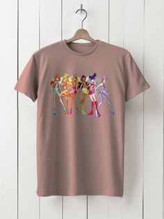 Футболка унисекс HYPNOTICA Мульильм Винкс - 6 розовая 3XL