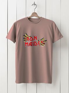 Футболка унисекс HYPNOTICA Музыка Iron Maidan - 256 розовая 2XL