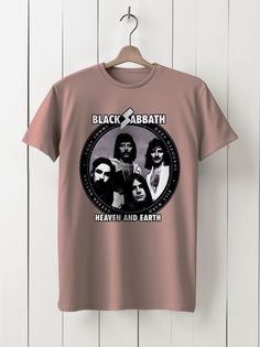 Футболка унисекс HYPNOTICA Музыка Black Sabbath - 1225 розовая 3XL