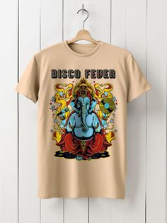 Футболка унисекс HYPNOTICA Disco Fever - 935 бежевая 2XL