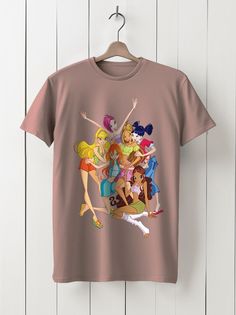 Футболка унисекс HYPNOTICA Мульильм Винкс - 5 розовая 3XL