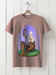 Футболка унисекс HYPNOTICA Игра Witcher 3 Wild Hunt - 190 розовая 3XS