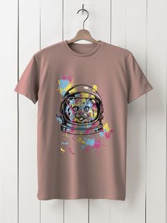 Футболка унисекс HYPNOTICA Кот - 977 розовая 2XS