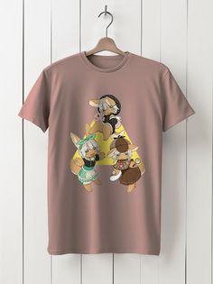 Футболка унисекс HYPNOTICA Аниме Made in Abyss - 996 розовая 3XL