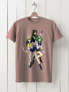 Футболка унисекс HYPNOTICA Аниме Sailor Moon - 999 розовая 3XL