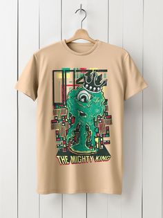 Футболка унисекс HYPNOTICA The Mighty king - 933 бежевая 2XL
