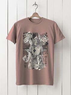 Футболка унисекс HYPNOTICA Винтаж - 937 розовая 2XS