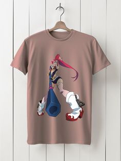 Футболка унисекс HYPNOTICA Аниме Гуррен-Лаганн - 1072 розовая 2XL