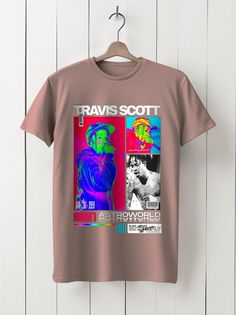 Футболка унисекс HYPNOTICA музыка рэп тревис скотт travis scott - 40146 розовая 3XL