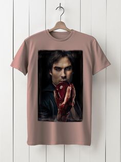 Футболка унисекс HYPNOTICA Сериал Дневники вампира - 21 розовая 3XS