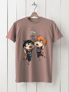 Футболка унисекс HYPNOTICA Аниме Волейбол - 1056 розовая 3XS