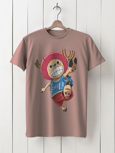 Футболка унисекс HYPNOTICA аниме Ван-Пис - 1046 розовая 3XL