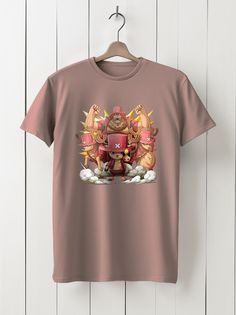 Футболка унисекс HYPNOTICA аниме Ван-Пис - 1050 розовая 3XS