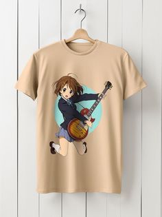 Футболка унисекс HYPNOTICA Аниме k-on - 993 бежевая L
