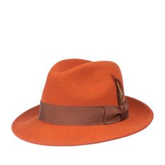 Шляпа мужская Bailey 7034 BLIXEN оранжевая, р. 57