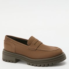 Лоферы женские J.j.delacroix MOCASSINO BOCCA LEONE-1 коричневые 38 EU