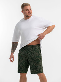 Трикотажные шорты мужские ModaRu М-4Ш хаки 58 RU