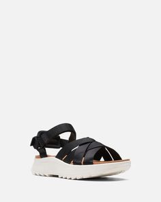 Сандалии женские Clarks DashLite Cross черные 38 EU