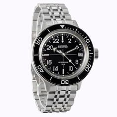 Наручные часы мужские Восток 720076_steel_BFU серебристые