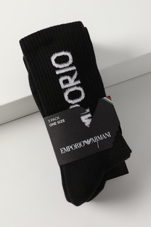 Комплект носков мужских Emporio Armani 303133 4R300 черных one size