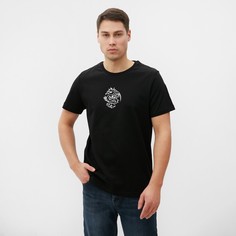 Футболка мужская NoBrand 10082966 черная 56 RU