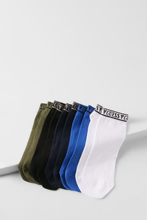 Комплект носков мужских Guess U94G17 ZZ02T разноцветных one size
