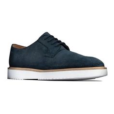 Полуботинки мужские Clarks 26149711 синие 45.5 EU