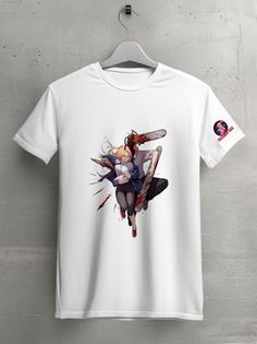 Футболка унисекс HYPNOTICA Аниме Chainsaw Man - 188 белая XL