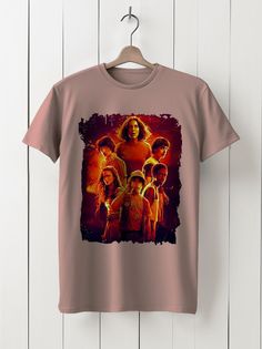 Футболка унисекс HYPNOTICA Stranger Things sci-fi - 44 розовая XL