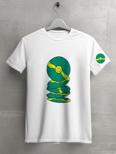 Футболка унисекс HYPNOTICA Абстракция белая L