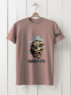 Футболка унисекс HYPNOTICA Музыка Iron Maidan - 237 розовая XS