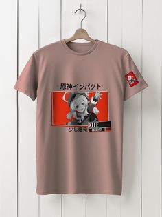 Футболка унисекс HYPNOTICA Игра Genshin Impact - 221 розовая 2XS