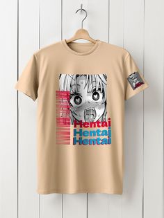 Футболка унисекс HYPNOTICA Ahegao -40 бежевая M