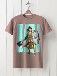 Футболка унисекс HYPNOTICA Игра Overwatch - 206 розовая 3XL