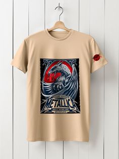 Футболка унисекс HYPNOTICA Музыка Metallica - 164 бежевая 2XL