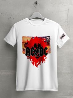 Футболка унисекс HYPNOTICA Музыка AC DC белая 2XL