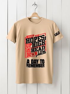 Футболка унисекс HYPNOTICA A Day to Remember - 236 бежевая 3XS