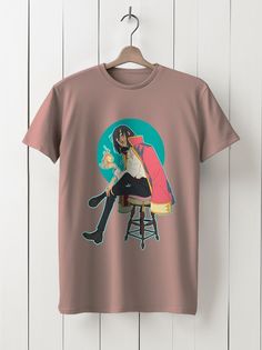 Футболка унисекс HYPNOTICA Howls Moving Castlel Аниме - 1155 розовая XS