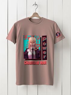 Футболка унисекс HYPNOTICA Аниме Chainsaw Man - 184 розовая 3XL