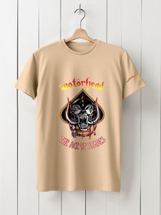 Футболка унисекс HYPNOTICA Музыка Motorhead - 222 бежевая 2XL