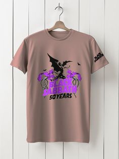 Футболка унисекс HYPNOTICA Музыка Black Sabbath - 195 розовая S