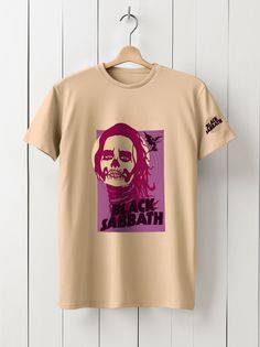 Футболка унисекс HYPNOTICA Музыка Black Sabbath - 197 бежевая XS