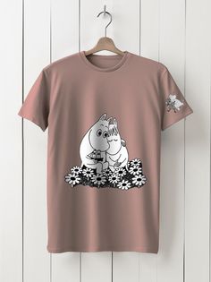 Футболка унисекс HYPNOTICA moomin - 154 розовая 2XL