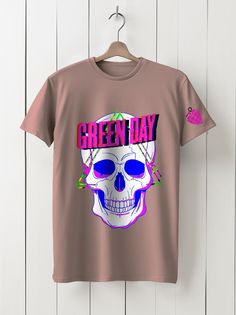 Футболка унисекс HYPNOTICA Green Day -41 розовая 3XL
