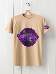 Футболка унисекс HYPNOTICA Музыка Deep Purple -122 бежевая XS