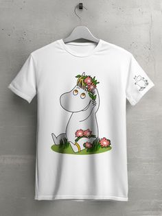 Футболка унисекс HYPNOTICA moomin -47 белая 3XL